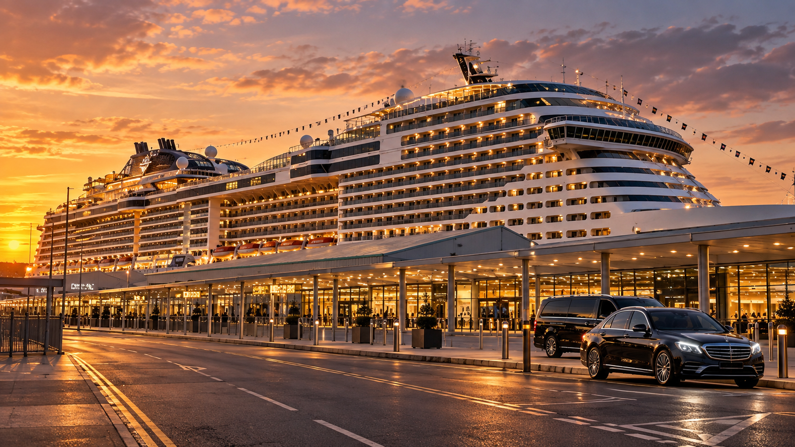 Taxi from Southampton Central station to the cruise terminal